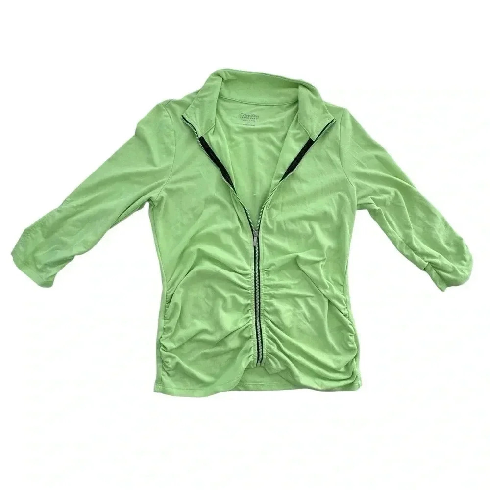 Calvin Klein Lime Green Women's performance jacket: size small - Picture 5 of 10